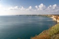 Very famous cliff in Bulgaria near Balgarevo village Royalty Free Stock Photo