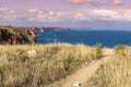 Very famous cliff in Bulgaria near Balgarevo village Royalty Free Stock Photo