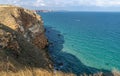 Very famous cliff in Bulgaria near Balgarevo village Royalty Free Stock Photo