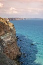 Very famous cliff in Bulgaria near Balgarevo village Royalty Free Stock Photo