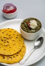 Makki di roti - sarson ka saag Royalty Free Stock Photo