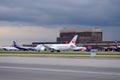 The very first JAL Japan Airlines flight to Moscow Sheremetyevo