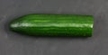 Very fresh green cucumber on slate Royalty Free Stock Photo