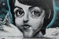 A very funky graffiti of Paul McCartney\'s from the Beatles, Shoreditch,uk