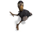 Very funny toon Dodo-bird Royalty Free Stock Photo