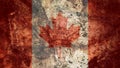 Very Grungy Canadian Flag, Canada Grunge Background Texture