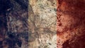 Very Grungy French Flag, France Grunge Background Texture