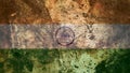 Very Grungy Indian Flag, India Grunge Background Texture