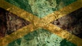 Very Grungy Jamaican Flag, Jamaica Grunge Background Texture Royalty Free Stock Photo