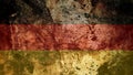 Very Grungy German Flag, Germany Grunge Background Texture Royalty Free Stock Photo