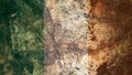 Very Grungy Irish Flag, Ireland Grunge Background Texture