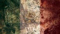 Very Grungy Mexican Flag, Mexico Grunge Background Texture Royalty Free Stock Photo