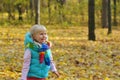 Very Happy Little girl outdoors Royalty Free Stock Photo