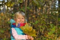 Very Happy Little girl outdoors Royalty Free Stock Photo