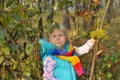 Very Happy Little girl outdoors Royalty Free Stock Photo