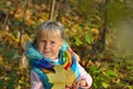 Very Happy Little girl outdoors Royalty Free Stock Photo