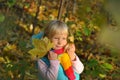 Very Happy Little girl outdoors Royalty Free Stock Photo