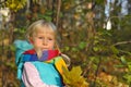 Very Happy Little girl outdoors Royalty Free Stock Photo