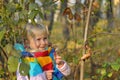 Very Happy Little girl outdoors Royalty Free Stock Photo