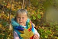 Very Happy Little girl outdoors Royalty Free Stock Photo