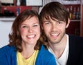 A very happy young hipster couple Royalty Free Stock Photo