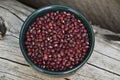 Very healthy aduki beans Royalty Free Stock Photo