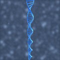 DNA helix vertical spiral view