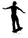 Skater Skateboarder Silhouette