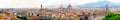 Panoramic view of the historic centre of Florence in Italy including several famous landmarks Royalty Free Stock Photo