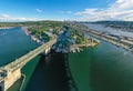 Large Panoramic View of Seattle and I-5 Bridge Lake Union Washington State