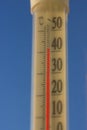 Very high temperature of 43 degrees Celsius Royalty Free Stock Photo