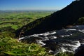 Wairere Waterfall edge with amazing far view on farmlands