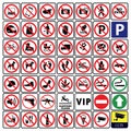 Very important and Most useful sign and symbol collection-Prohibition sign Collection