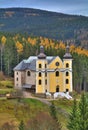 Very interesting rebuilt church in Neratov town in Czech republic