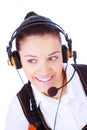 A very kind telephone operator Royalty Free Stock Photo