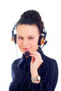 A very kind telephone operator Royalty Free Stock Photo