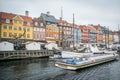 Nyhavn New Harbor. Popular area of Copenhagen. Denmark Royalty Free Stock Photo