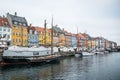 Nyhavn New Harbor. Popular area of Copenhagen. Denmark Royalty Free Stock Photo