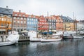 Nyhavn New Harbor. Popular area of Copenhagen. Denmark Royalty Free Stock Photo