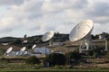 Large satellite parabolic antenna Royalty Free Stock Photo
