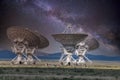 Very large array in the New Mexico desert Royalty Free Stock Photo