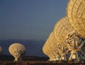 Very Large Array radio telescope dishes Royalty Free Stock Photo