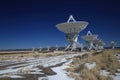 Very Large Array satellite dishes t in New Mexico, USA Royalty Free Stock Photo