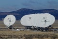 Very Large Array satellite dishes t in New Mexico, USA Royalty Free Stock Photo