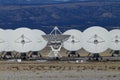 Very Large Array satellite dishes t in New Mexico, USA Royalty Free Stock Photo