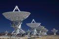 Very Large Array satellite dishes t in New Mexico, USA Royalty Free Stock Photo