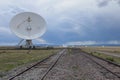 Very Large Array satellite dishes, USA Royalty Free Stock Photo