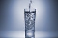 Very large image of a tall glass of fresh drinking water Royalty Free Stock Photo