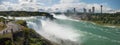Very large Niagara Falls panoramic view Royalty Free Stock Photo