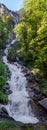Very large panoramic view of Beautiful Oltschibach Waterfall, Un